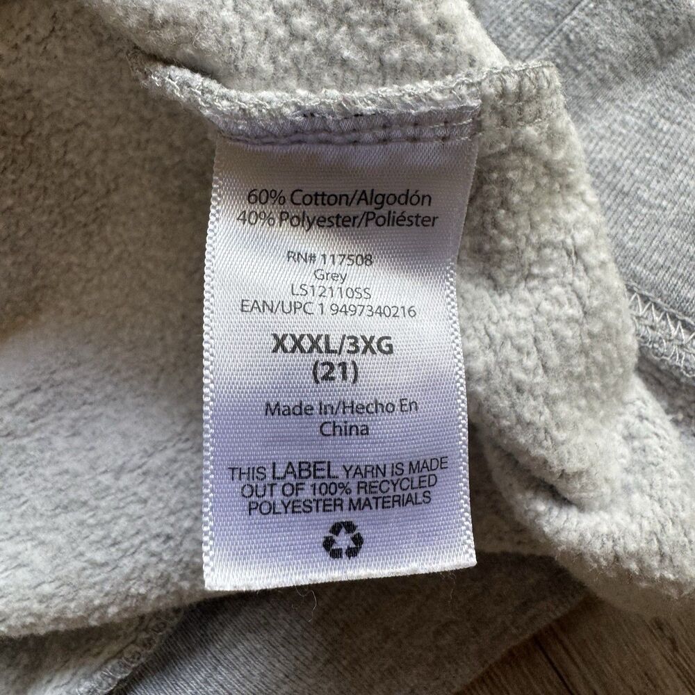 Sweater Oversized Gray Size XXXL Floral Streetwear Honey Bees And Flowers Please - Picture 5 of 7
